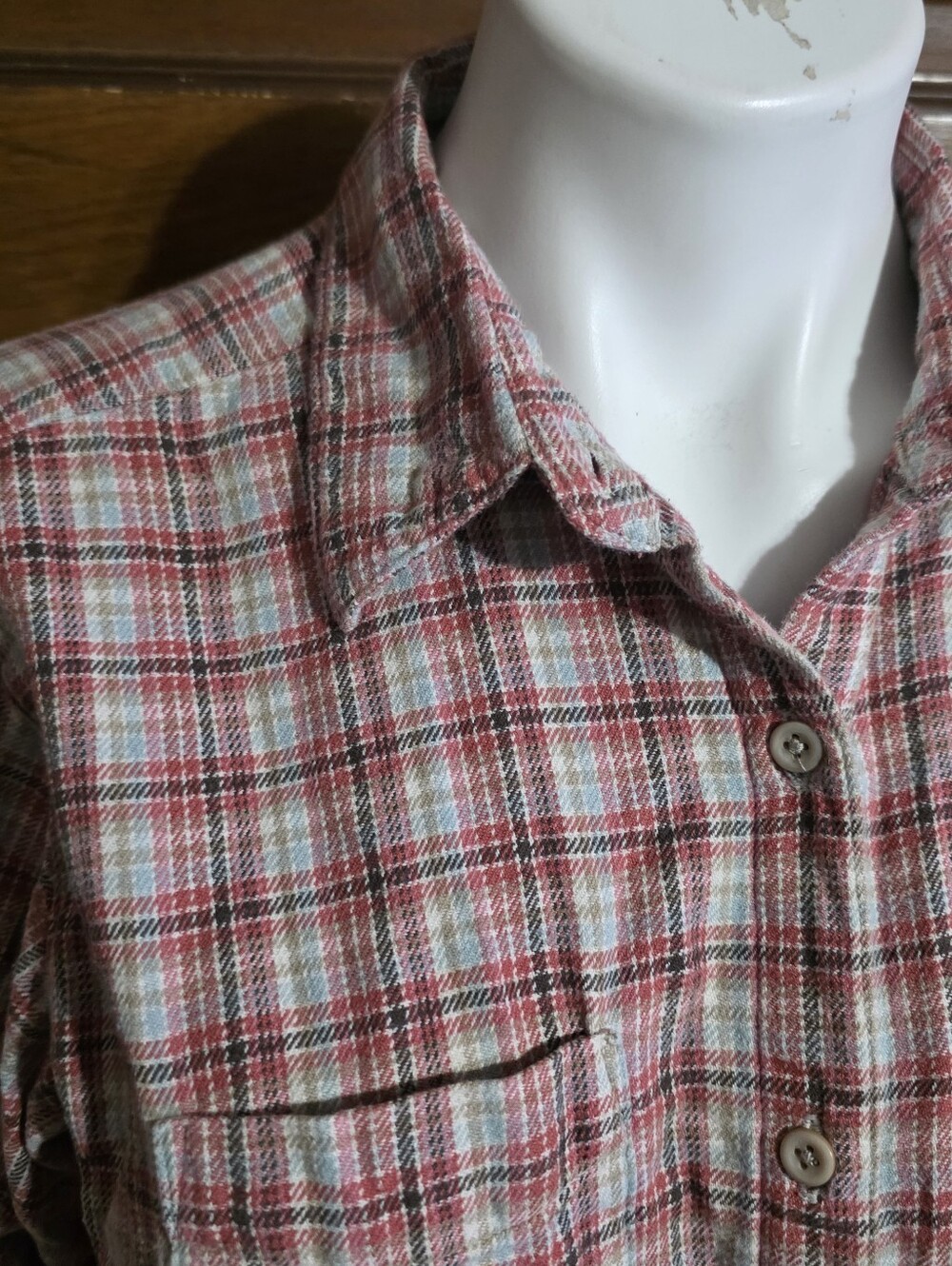 Woolrich Plaid Flannel Top Multicolor Size L - Picture 5 of 10